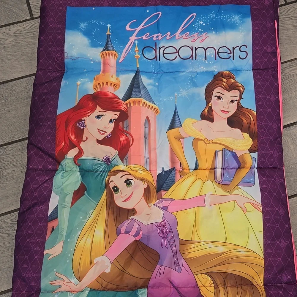 Disney Princess Sleeping‎ Bag Ariel Belle Rapunzel Girls Dreamers